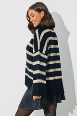 Knitted Roll Neck Jumper