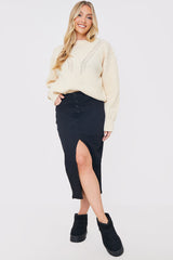 Honeycomb Stitch Knit Jumper