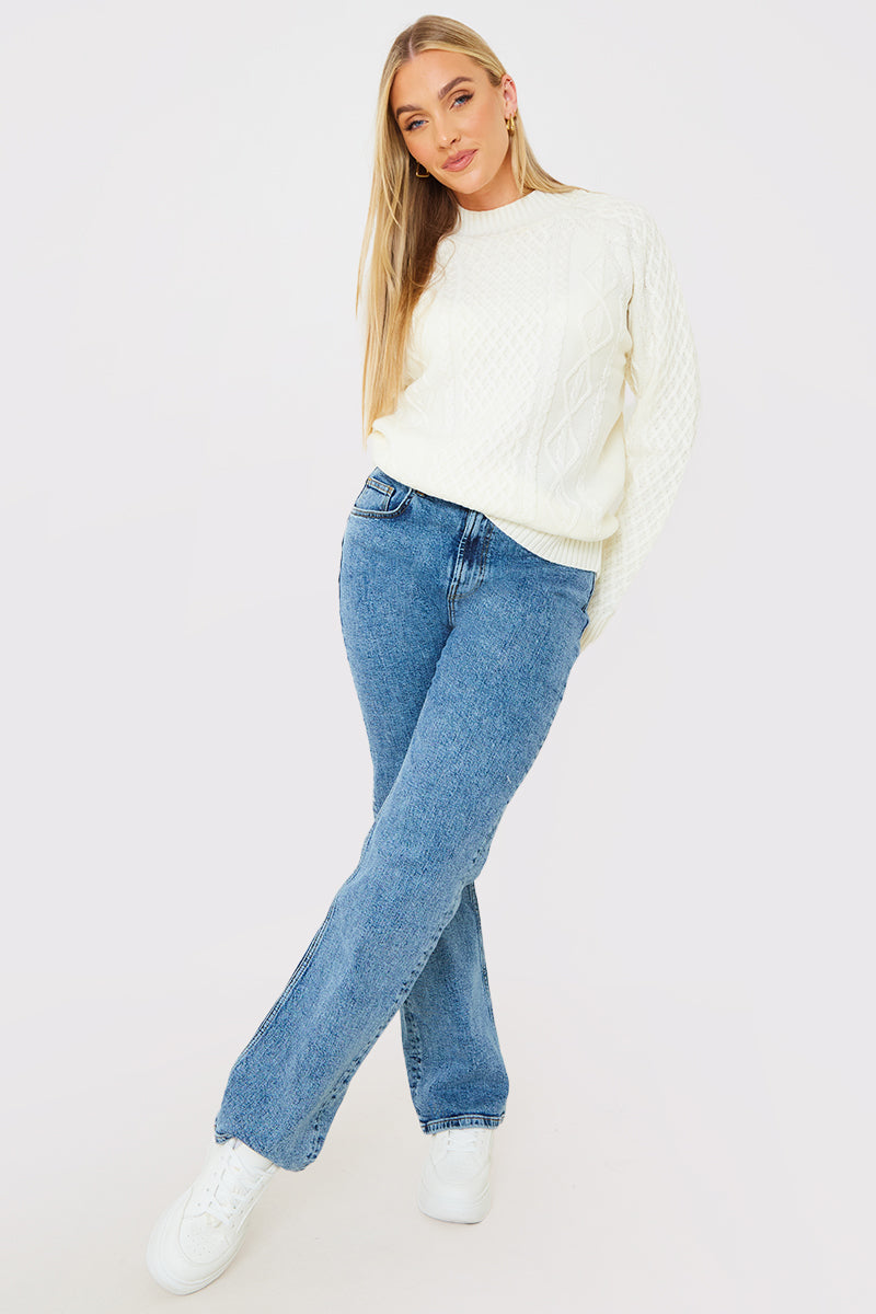 Recycled Cable Knitted Jumper