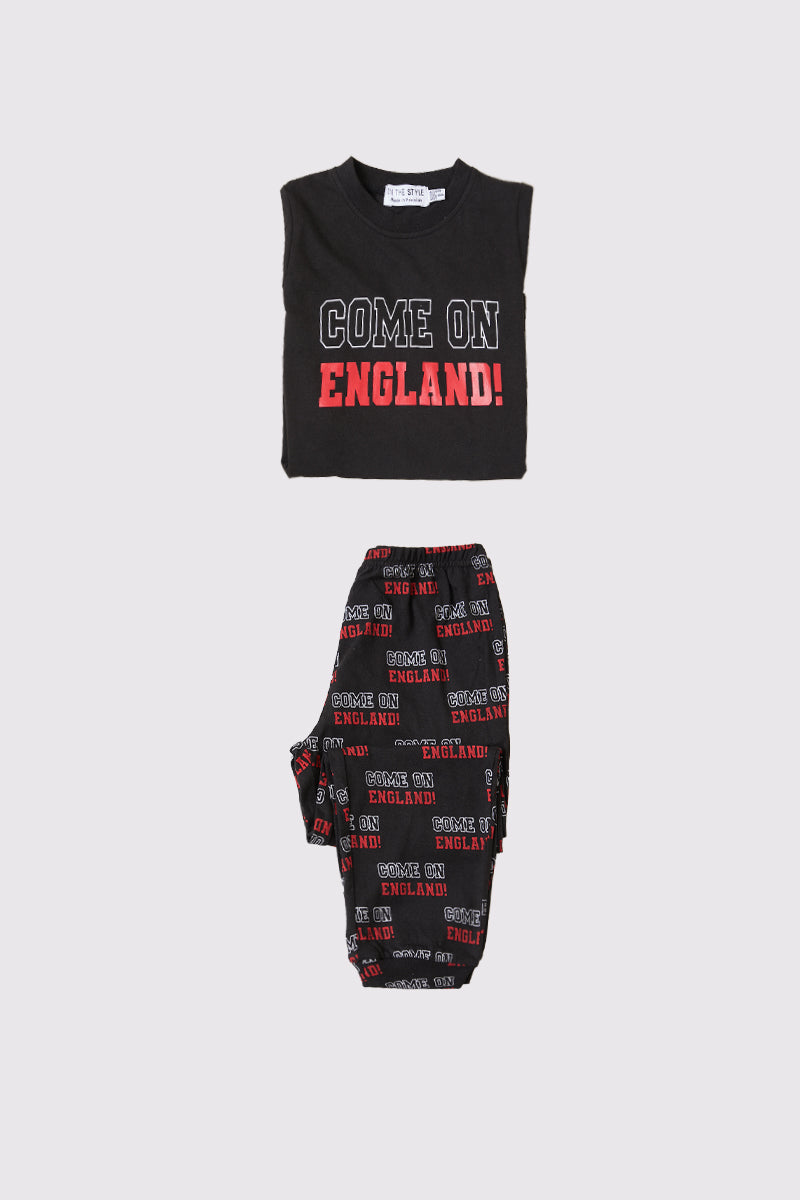 Kids Come On England Short Sleeve Pj Set