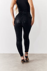 Black Premium Sequin Leggings