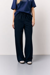 Navy Elasticated Waist Tailored Trouser