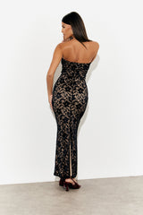 Lace Bandeau Maxi Dress