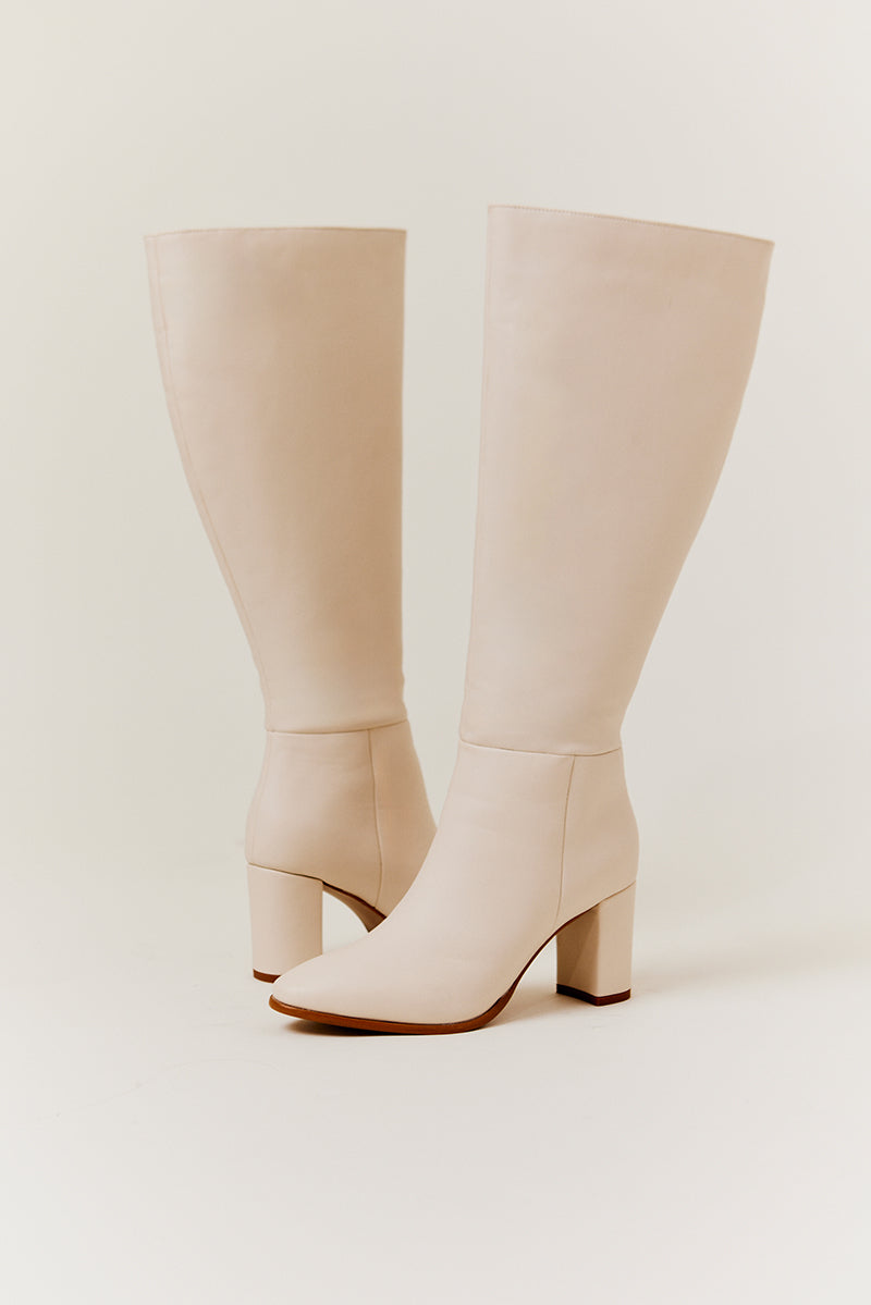 Kylie Heeled High Leg Boot