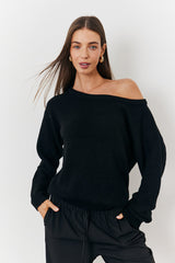 Off Shoulder Knit Jumper