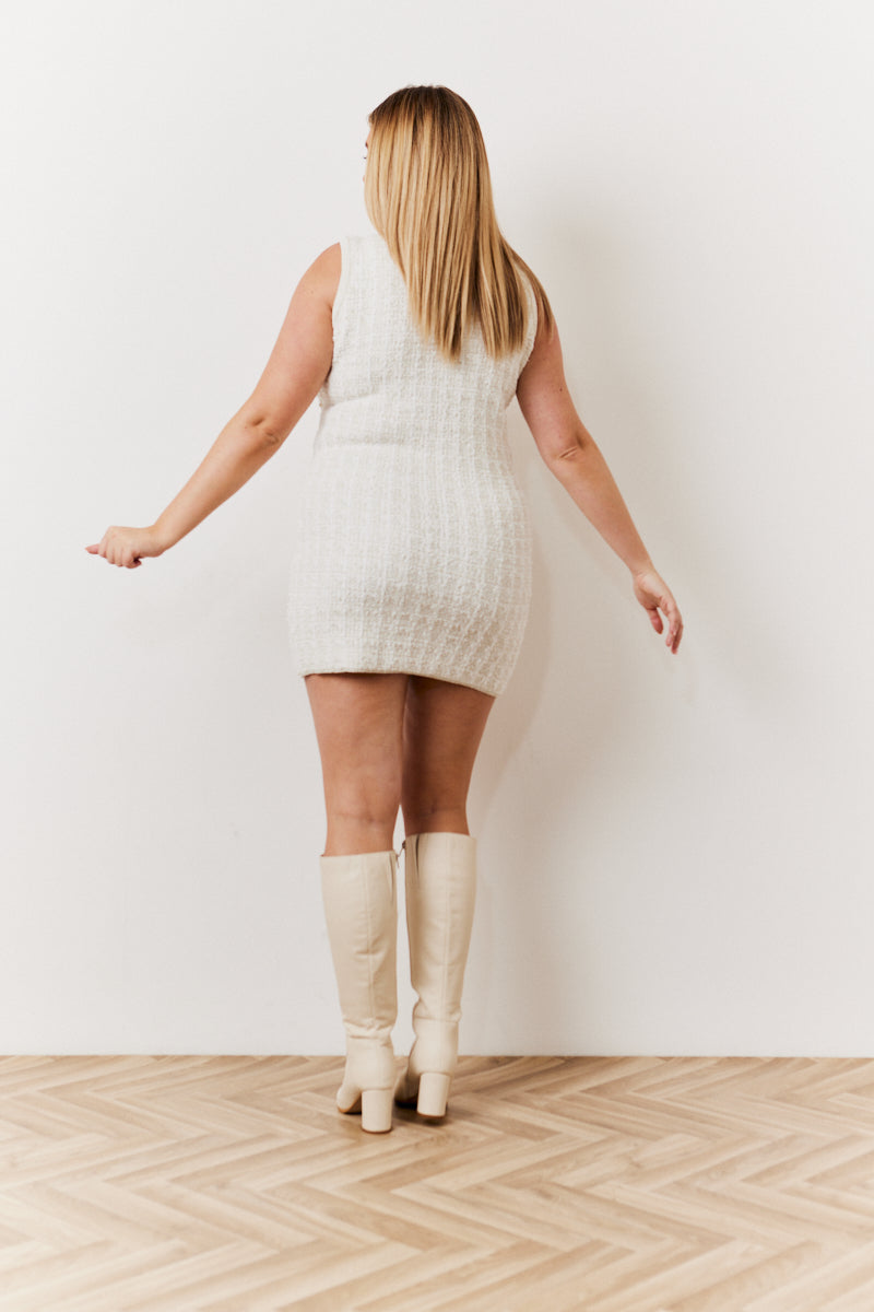 Pearl Trim Dress