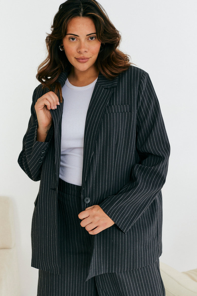 Tailored Pinstripe Co-Ord Blazer