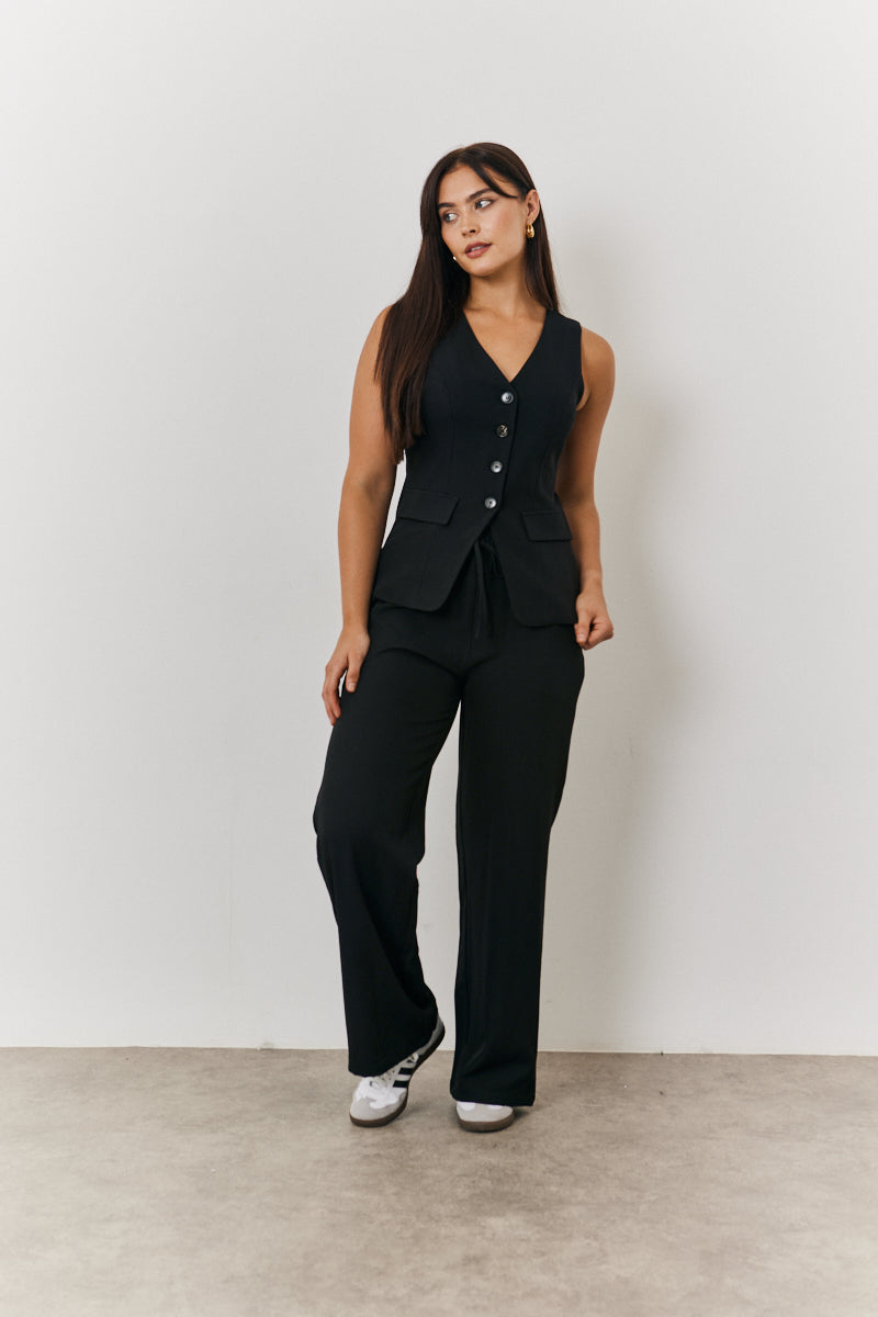 Longline Button Through Waistcoat