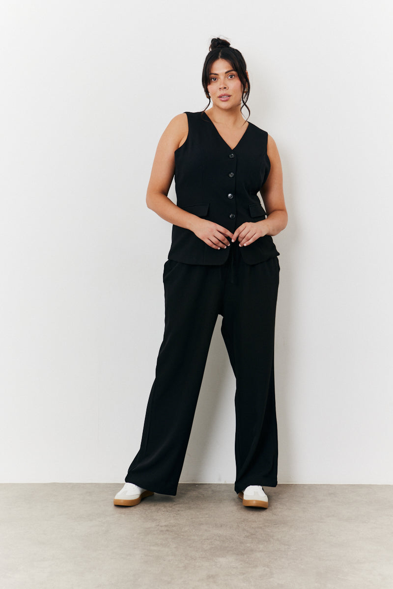 Longline Button Through Waistcoat