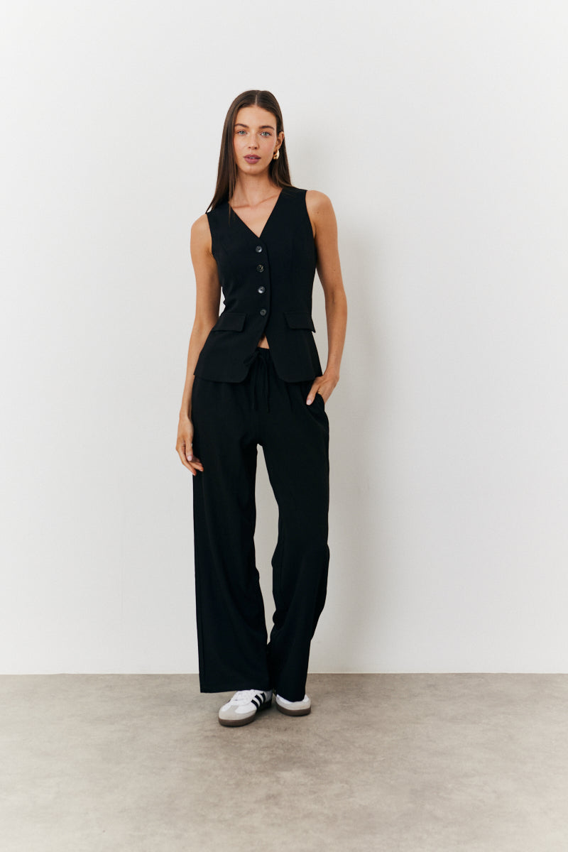 Longline Button Through Waistcoat