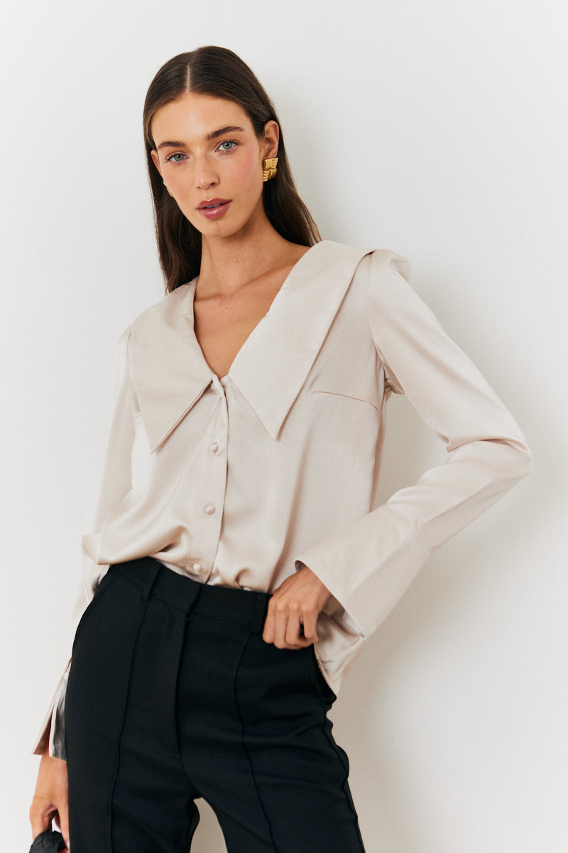 Oversized Collar Blouse