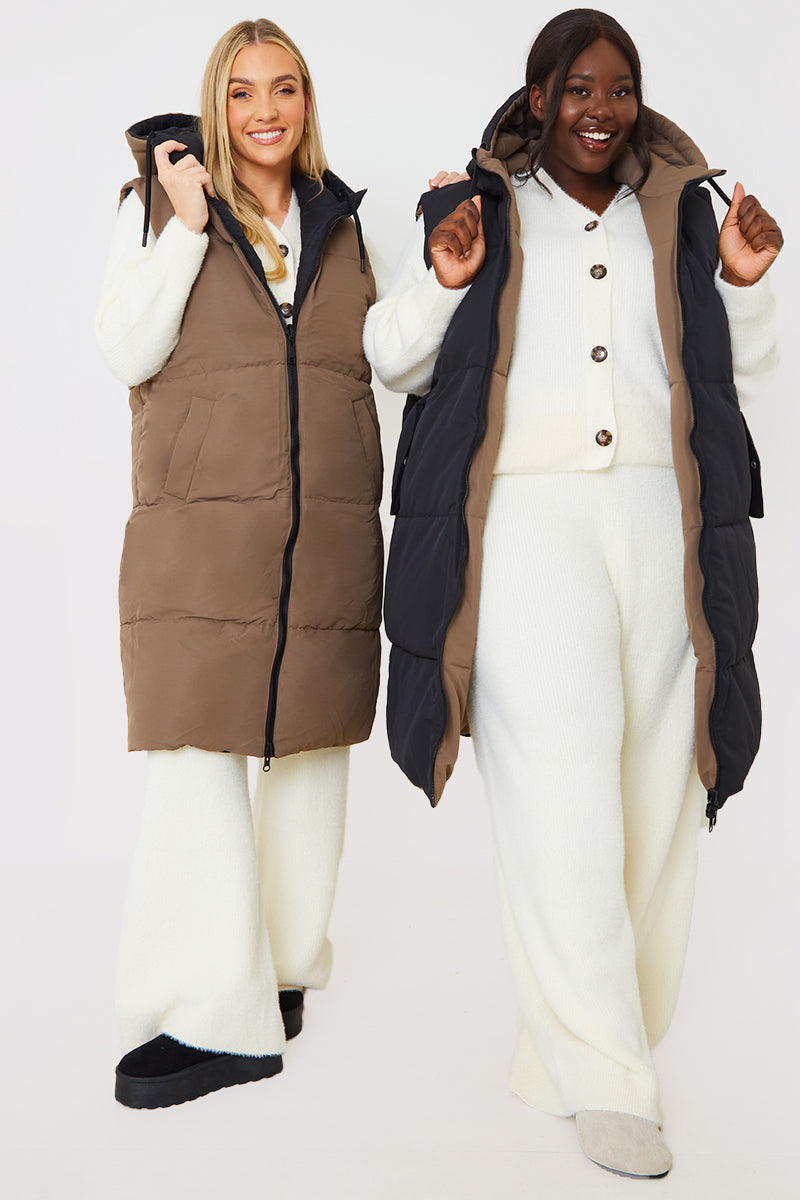 Recycled Longline Reversible Gilet