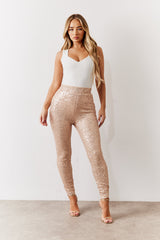 Gold Premium Sequin Leggings