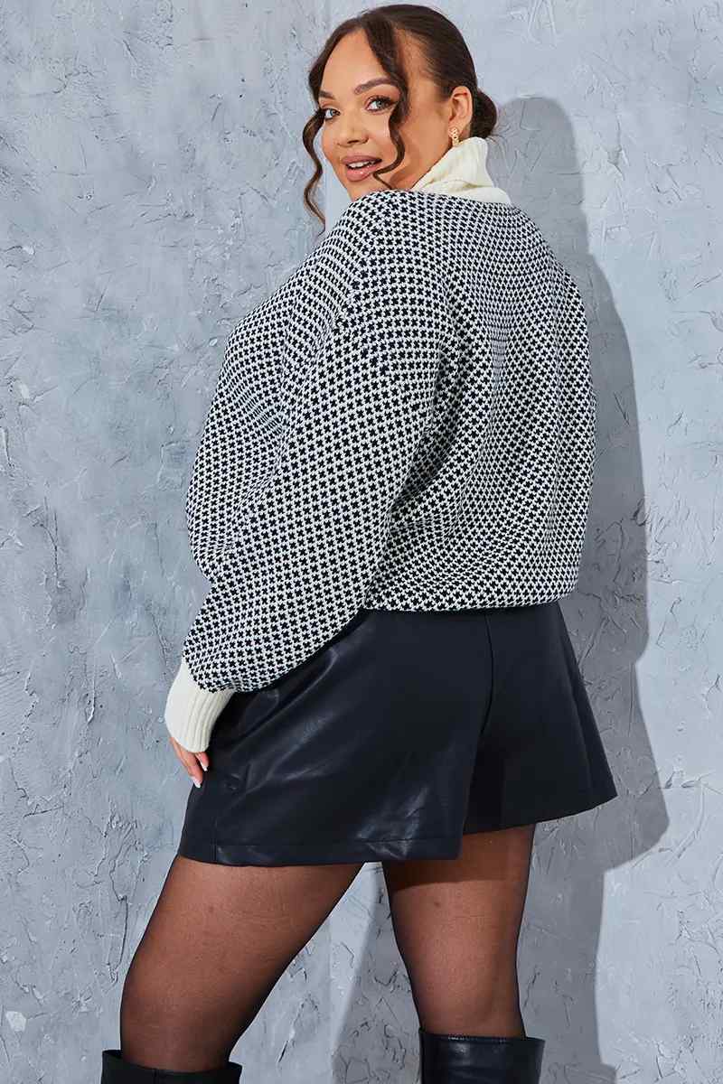Leather Look High Waisted Boxy Shorts