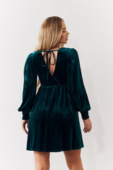 Velvet Smock Mini Dress