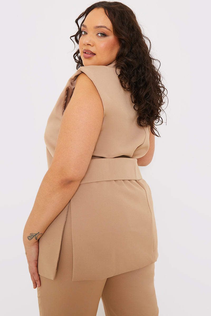 Sleeveless Oversized Blazer