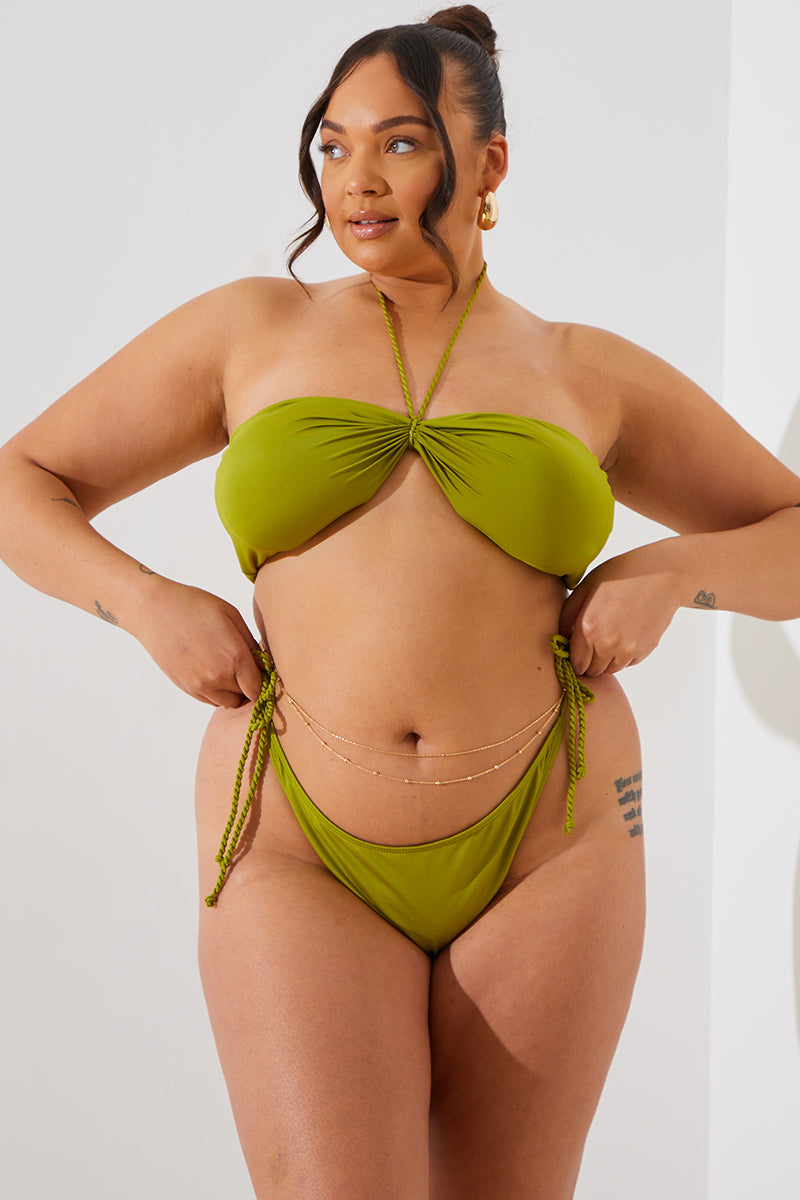 Plait Tie Side Bikini Bottoms