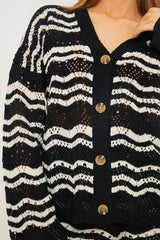 Knitted Chevron Co-ord Cardigan
