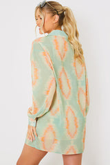 Printed Button Up Beach Co-Ord Shirt